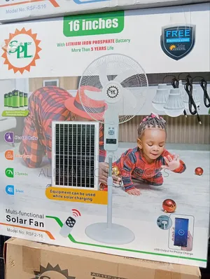 16inches Rechargeable Fan With 3bulbs and Remote
