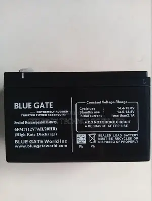 Bluegate Ups Replacement Battery 12v 7a- 12v7ah