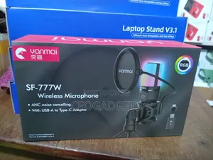 Yanmai Rgb Sf-777w Wireless Rgb Gaming Microphone Studio Podcast