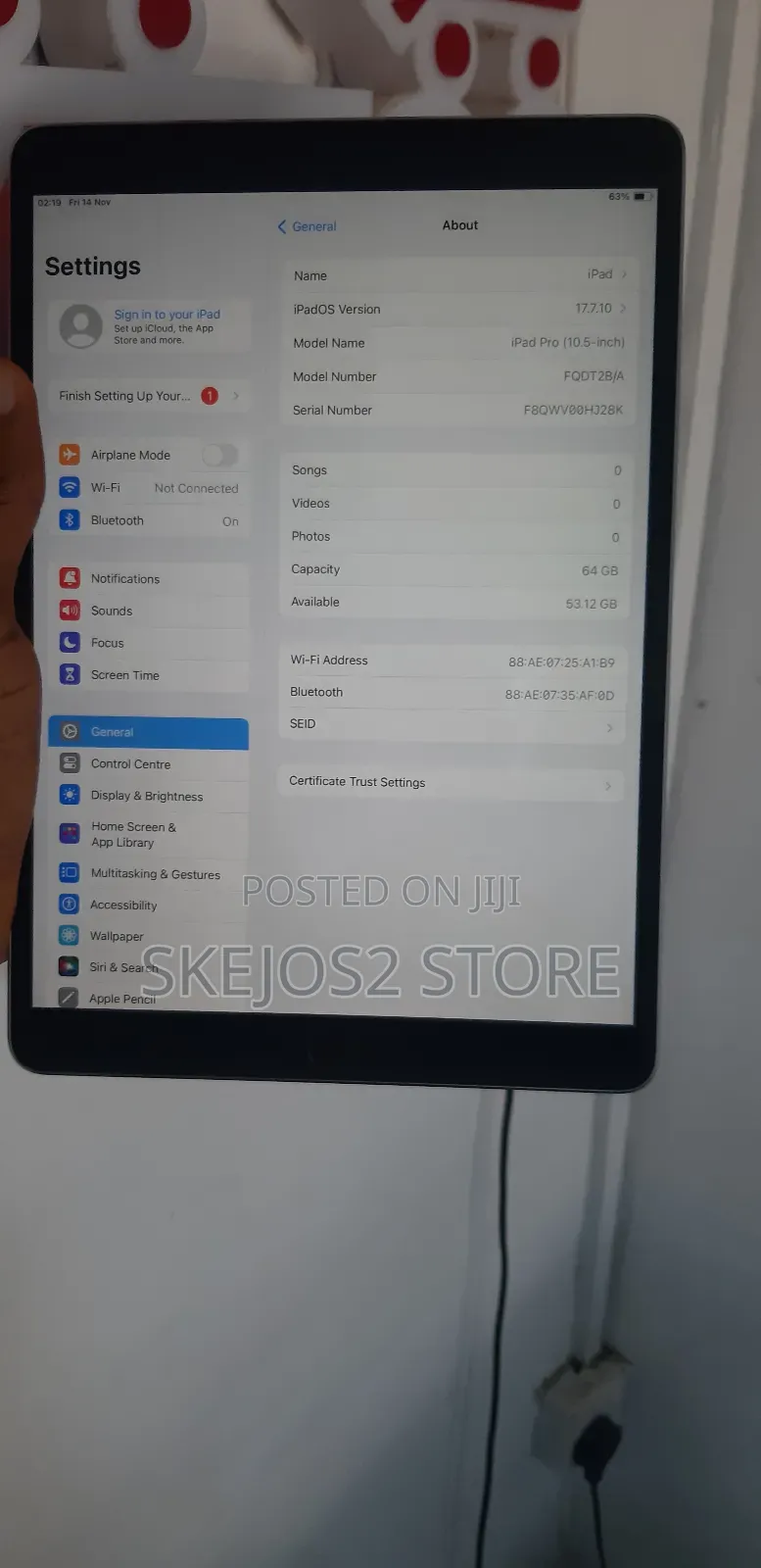 Apple iPad Pro 10.5 (2017) 64 GB Gray