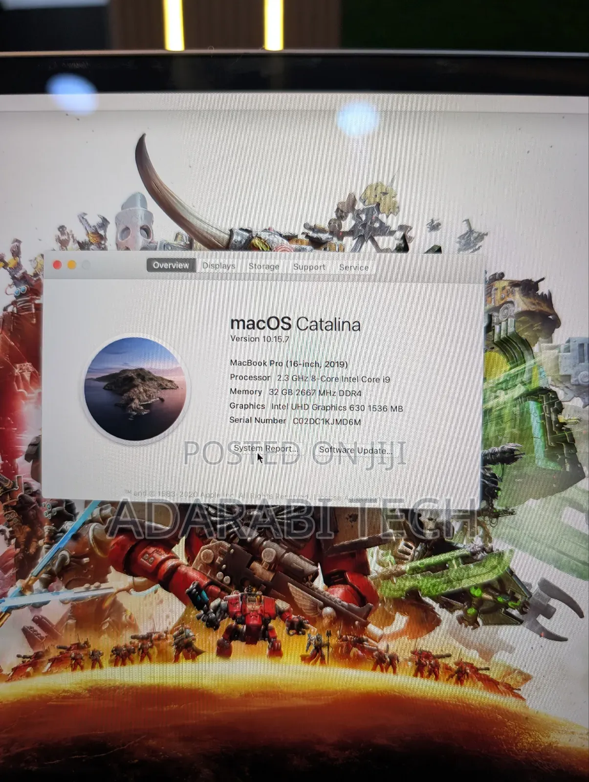 Laptop Apple MacBook Pro 2019 32GB Intel Core I9 SSD 1T