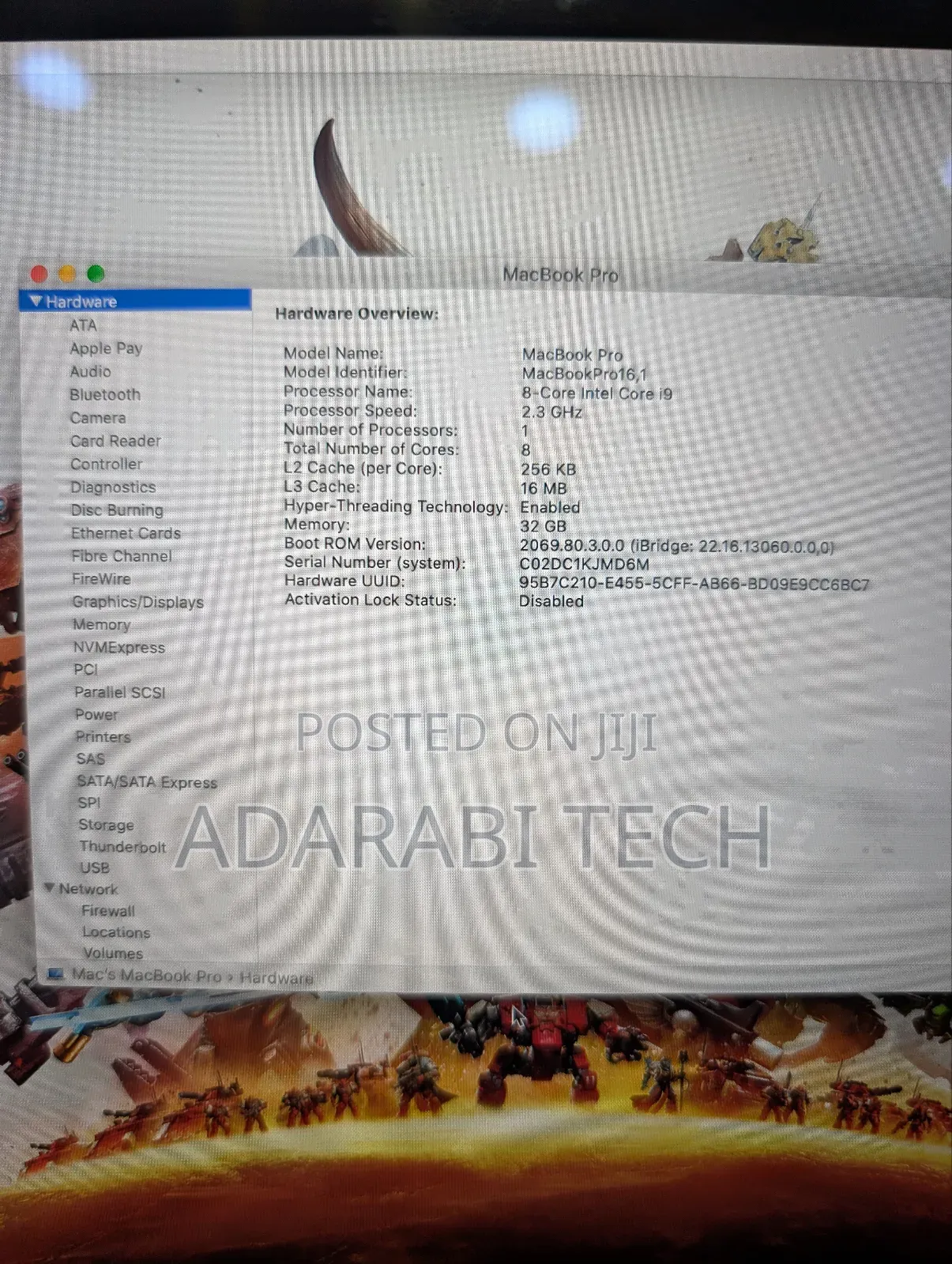 Laptop Apple MacBook Pro 2019 32GB Intel Core I9 SSD 1T