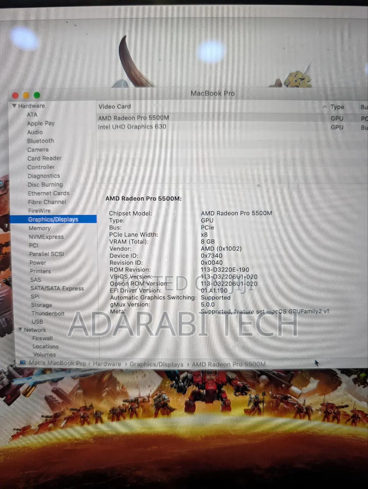 Laptop Apple MacBook Pro 2019 32GB Intel Core I9 SSD 1T