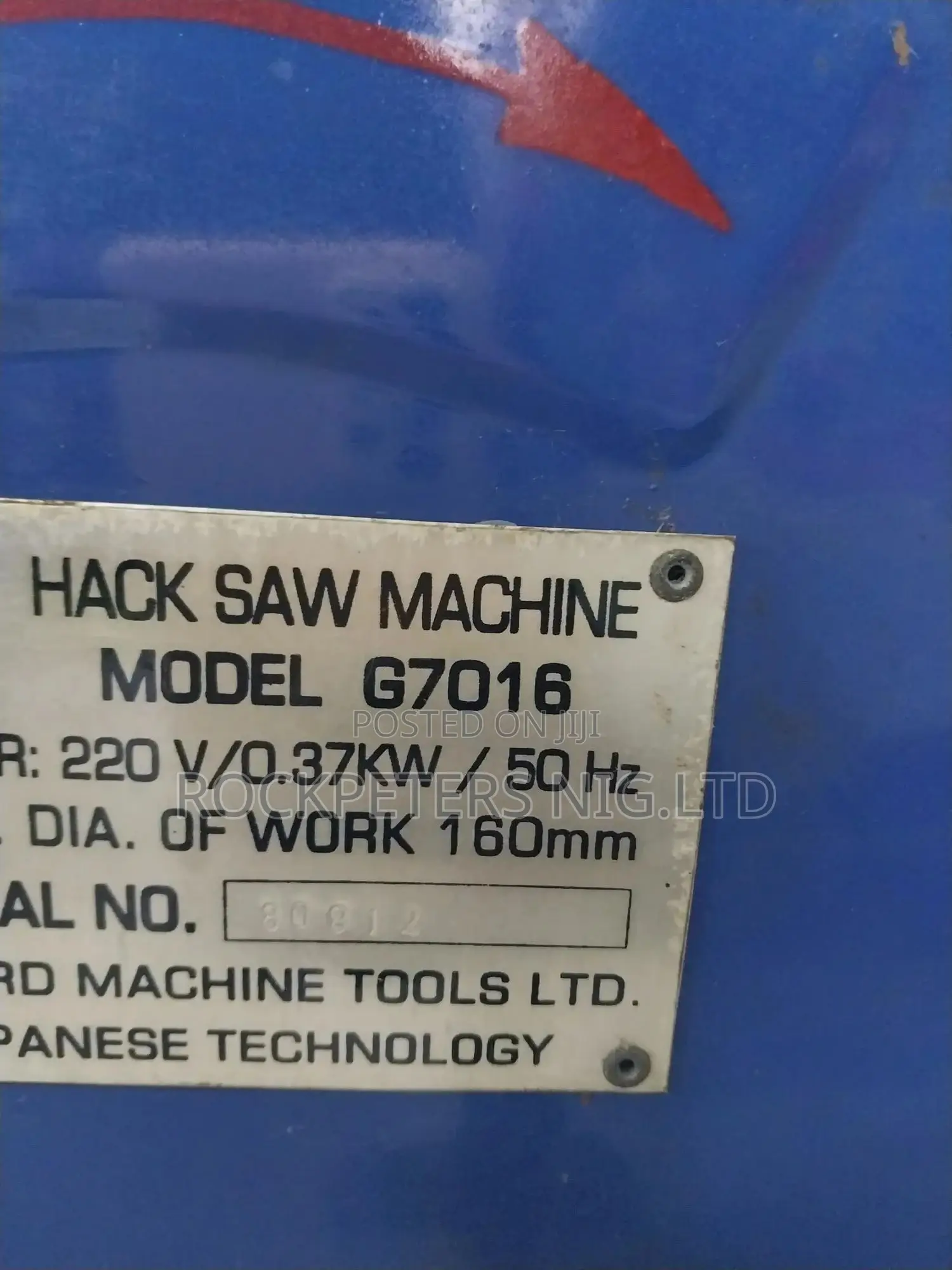 160mm Power Hacksaw Machine G7016