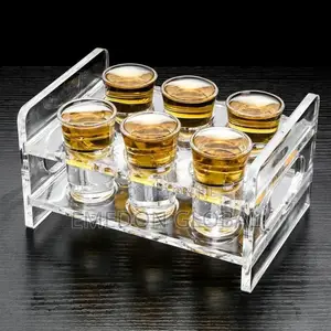 Acrylic 6 Hole Tequila Rack