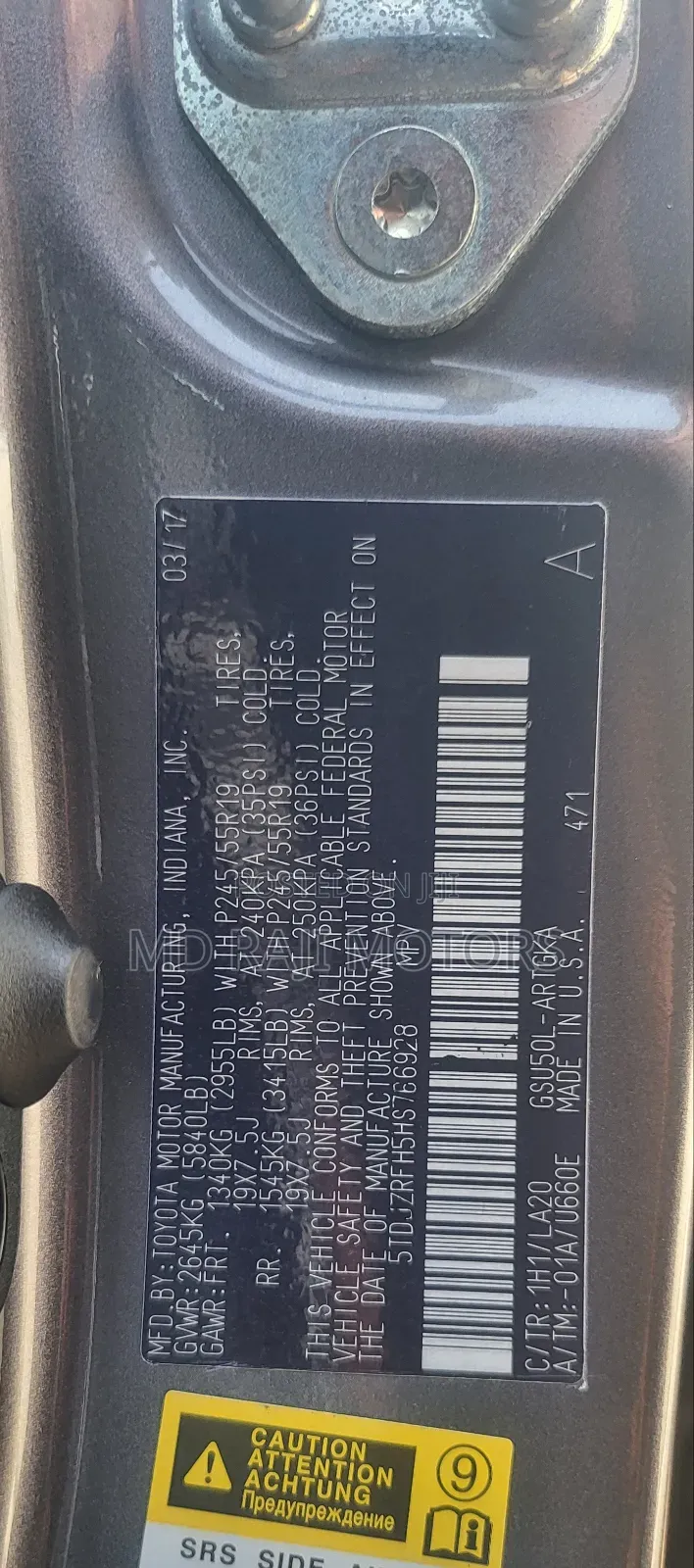 Toyota Highlander 2017 Gray