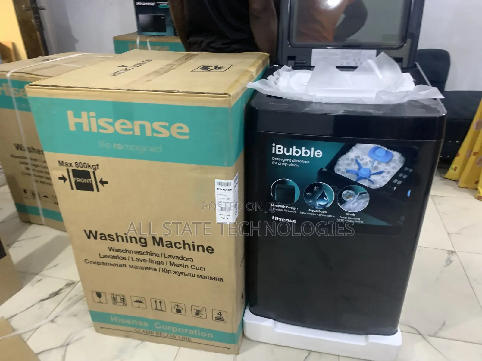 Hisense Ibubble Top Loader 11kg Model Wt3k1123ubwt
