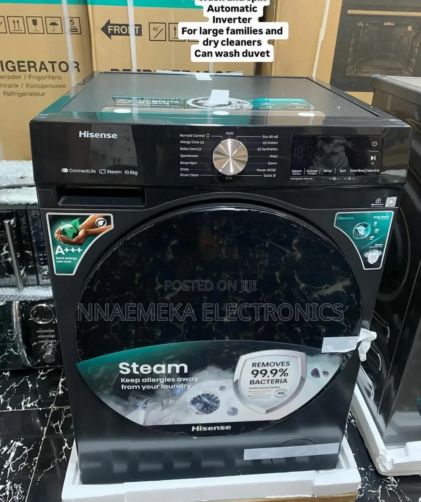 Hisense 10.5kg Front Loader Washing Machine