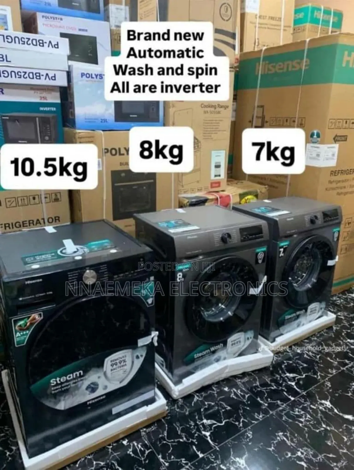 Hisense 10.5kg Front Loader Washing Machine
