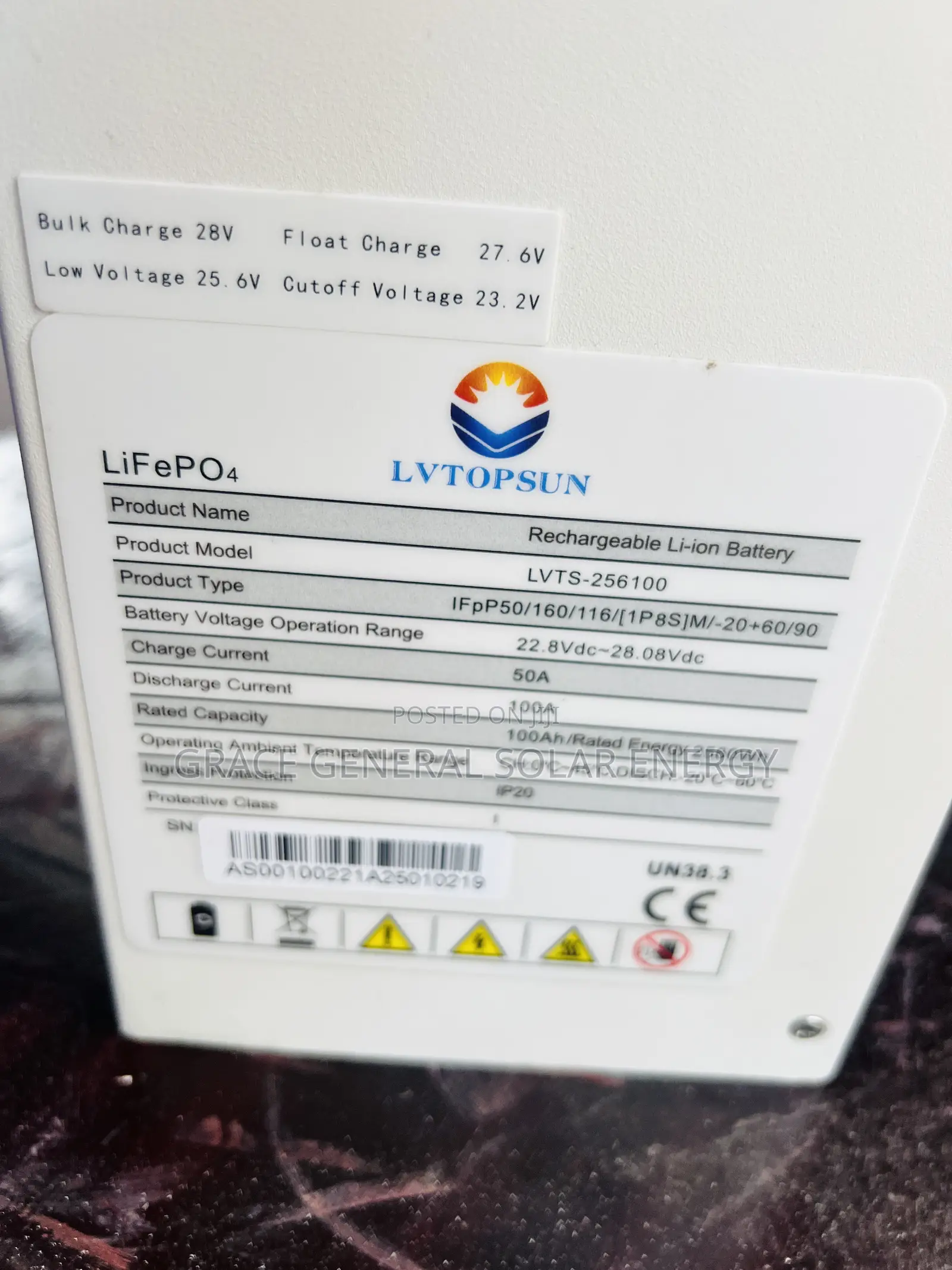 Lvtopsun 2.5kwh 24v