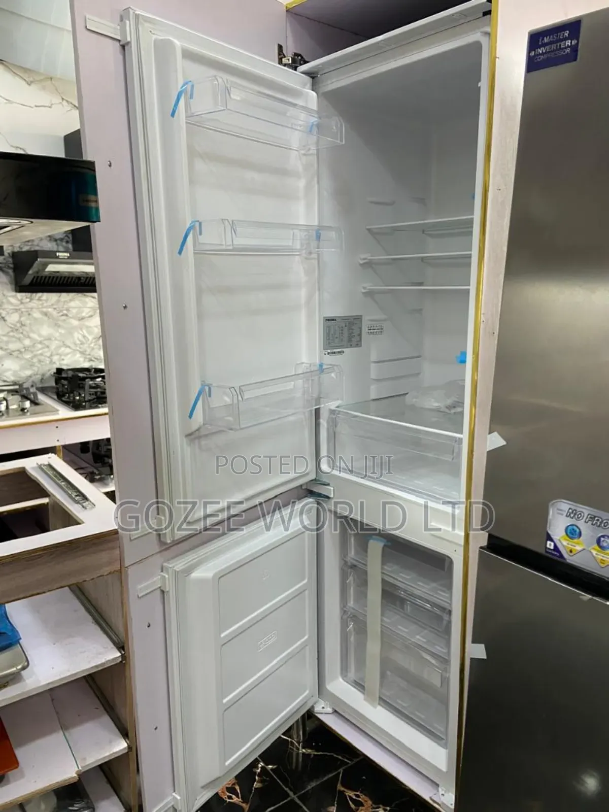 Phima White Double Door Standing Fridge