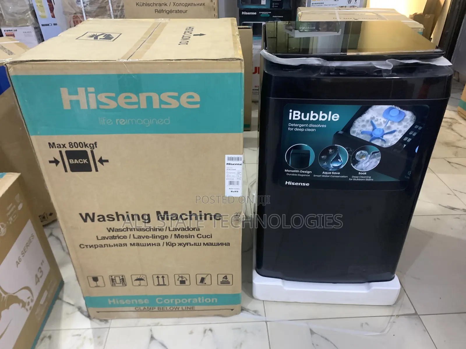 Wt3k1123ubwt Hisense Ibubble Top Load Machine