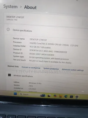 Laptop Dell Latitude 7410 16GB Intel Core i5 SSD 256GB