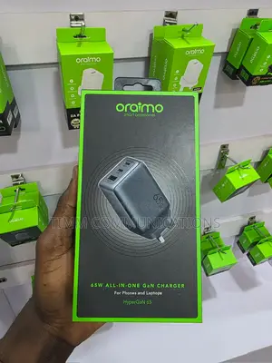 Oraimo Hypergan 65 65w Gan Fast Charger + 100w C-to-C Cable