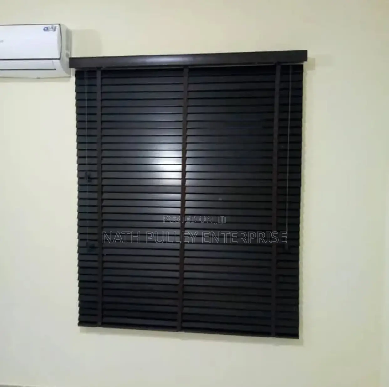 Black Wooden Blinds