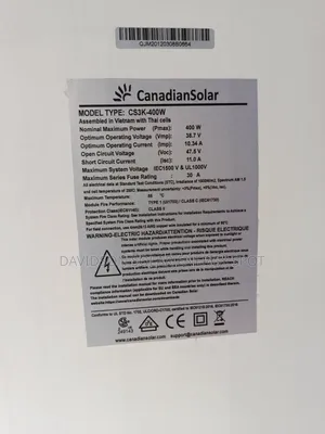 400watt Canadian Solar Panel Is Available