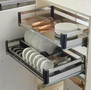 Built-in Stainless Draw Plate and Pot Storage Set 80cm