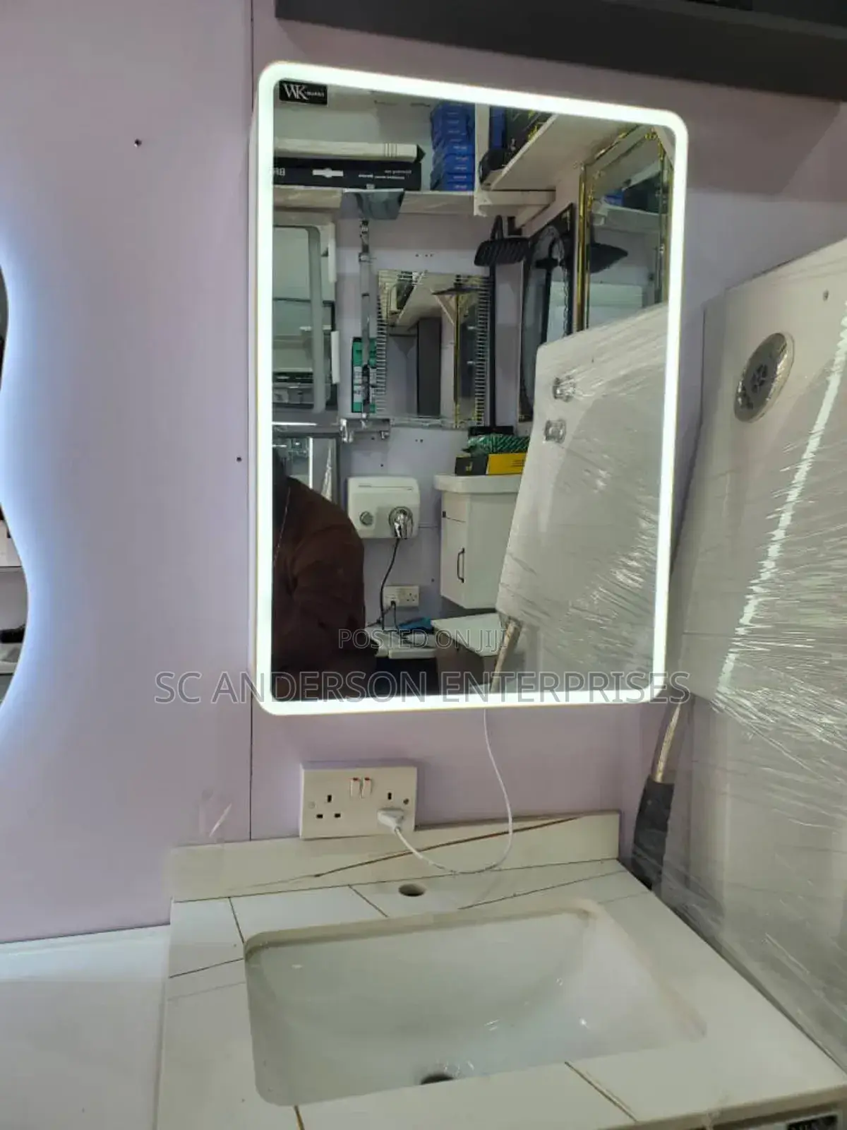 Led Mirror With Touch Sensor (Available in Other Designs and Shapes)