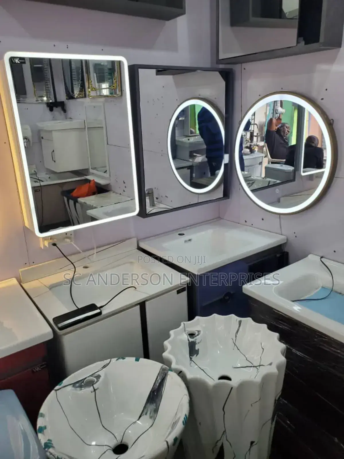 Led Mirror With Touch Sensor (Available in Other Designs and Shapes)
