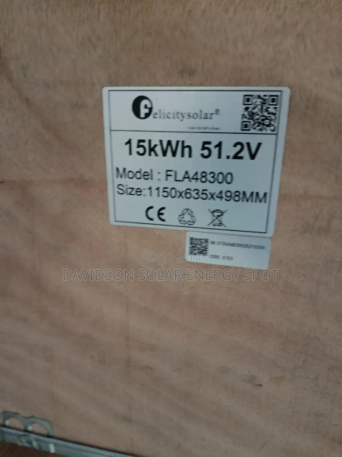 15kwh Felicity Lithium Ion Battery
