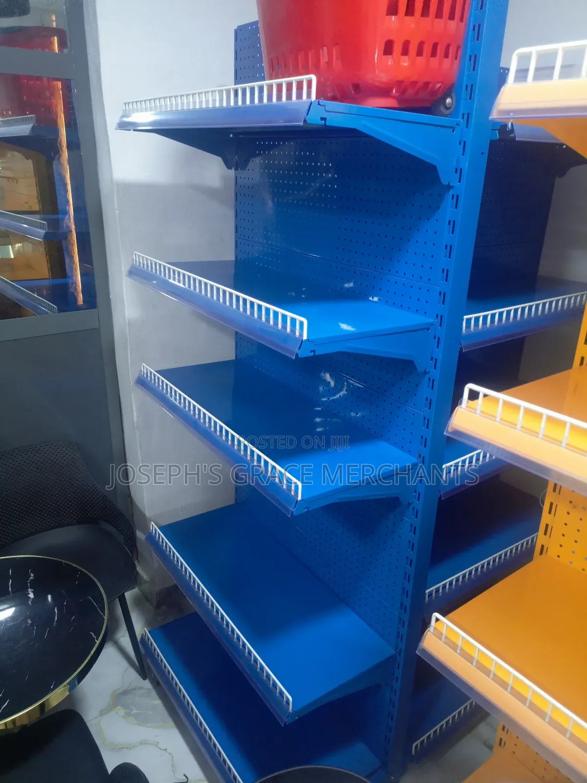 Supermarket Shelf Blue