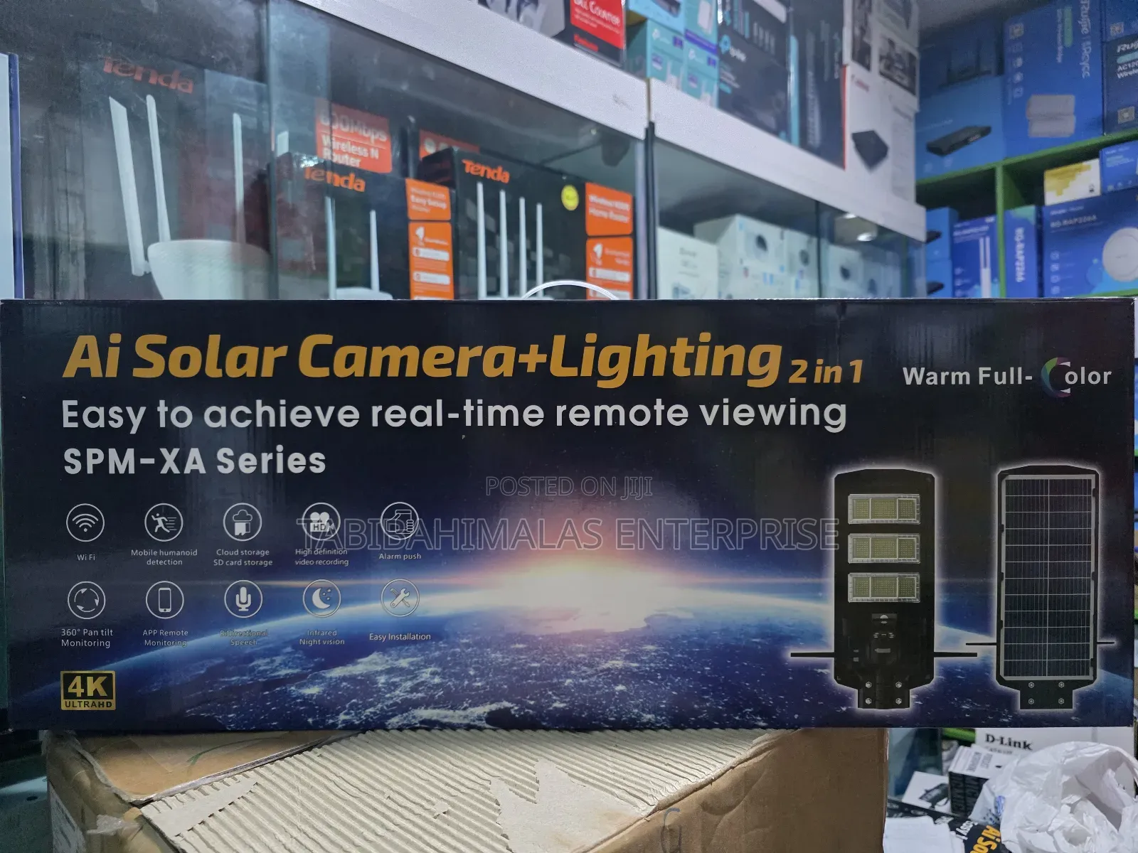 V380pro 3video Ai Solar Camera+Solar Lighting