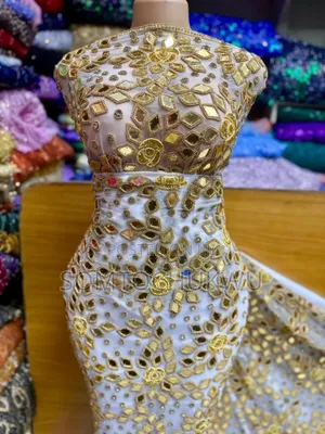 Luxurious Mirror Beaded Indian George