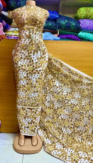 Luxurious Mirror Beaded Indian George