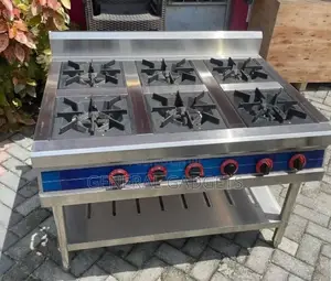 Industrial Gas Cooker Six Burner (Without Oven)