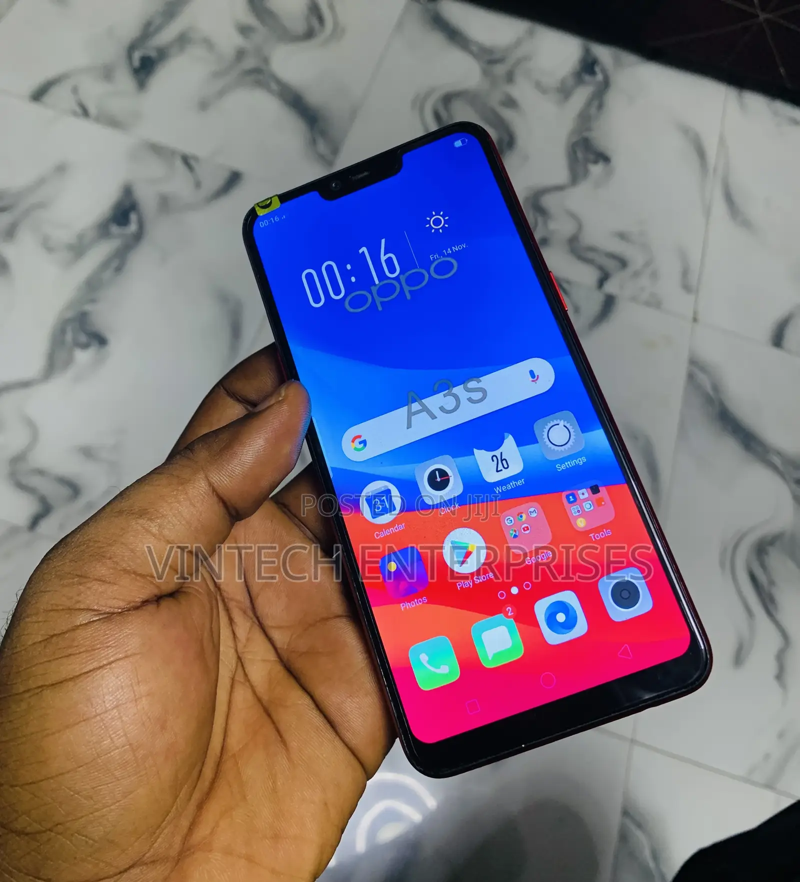 New Oppo A3s 256 GB Red