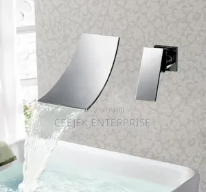 Chrome Water Fall Wall Basin Mixer