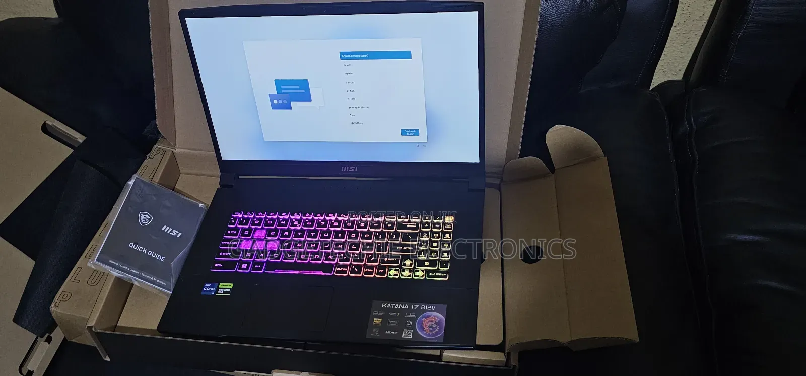 Laptop MSI Katana 17 16GB Intel Core I7 SSD 512GB