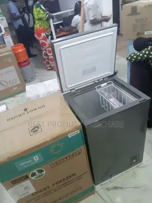 Hisense Fc-120sh Compact Deep Freezer – Silver Finish