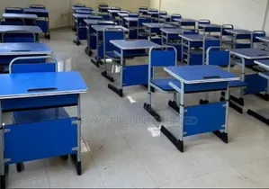 Original Student Desk and Chairs