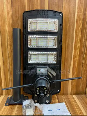 3 Line Street Light With Solar Ai Camera