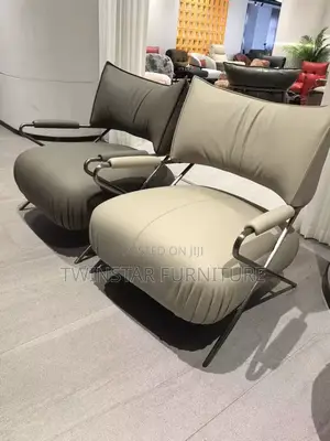 New Modern Luxury Leather Single Sofa Chair