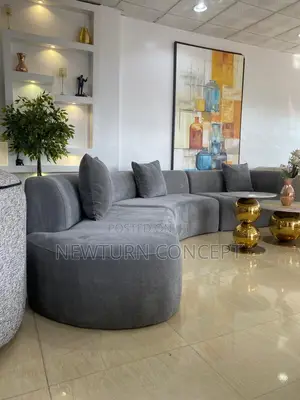 Luxury Fabric L Shape Sofas With Table