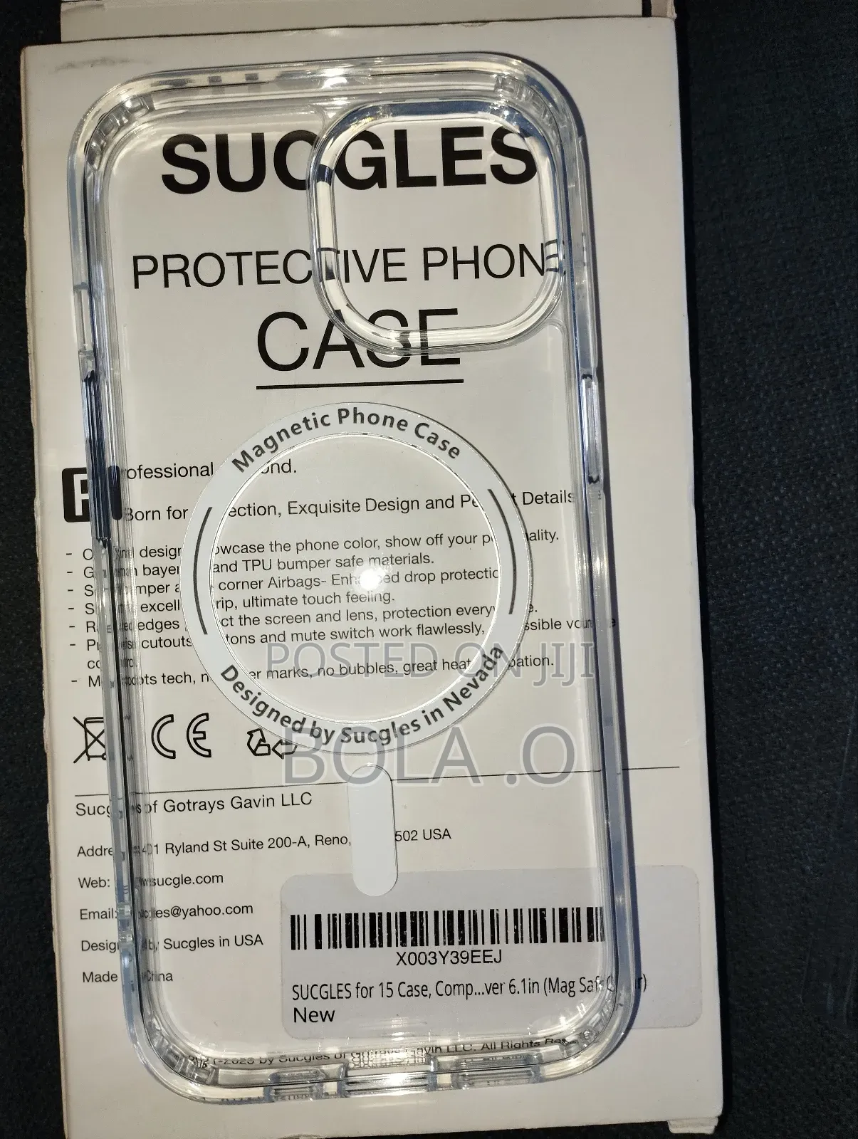 iPhone 15 Magnetic Transparent Case