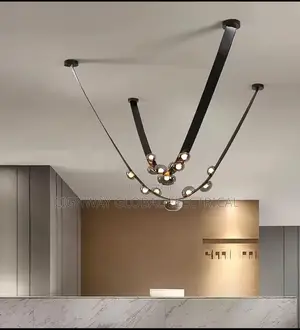 Elegant Leather Modern Chandelier