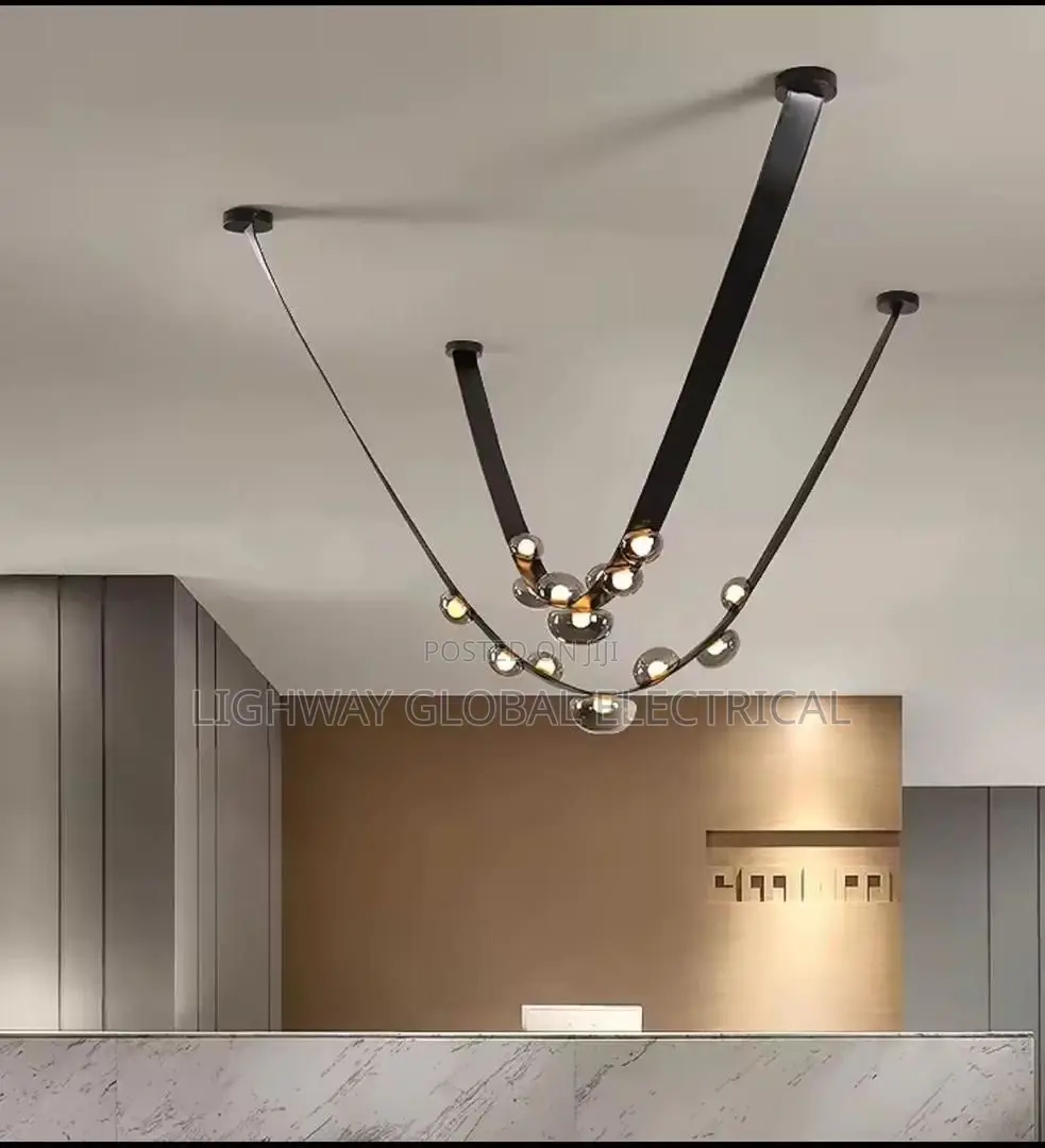 Elegant Leather Modern Chandelier