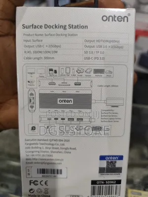 Onten Otn Sd962 Surface Docking Station