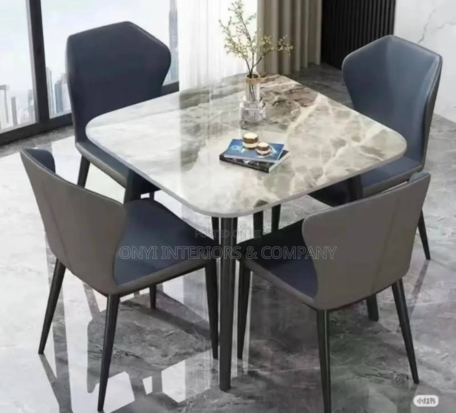 New 4 Seater Marble Dining Table
