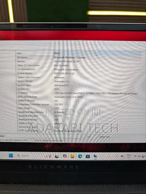 Laptop Dell Alienware X15 R1 16GB Intel Core I7 SSD 1T