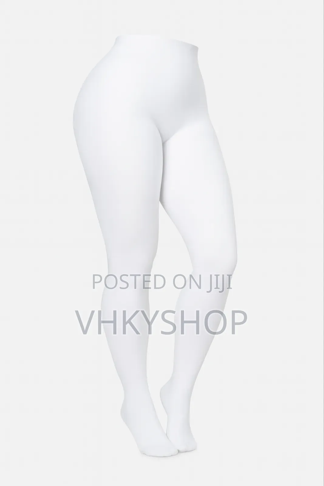 80d Solid White Opaque Pantyhose