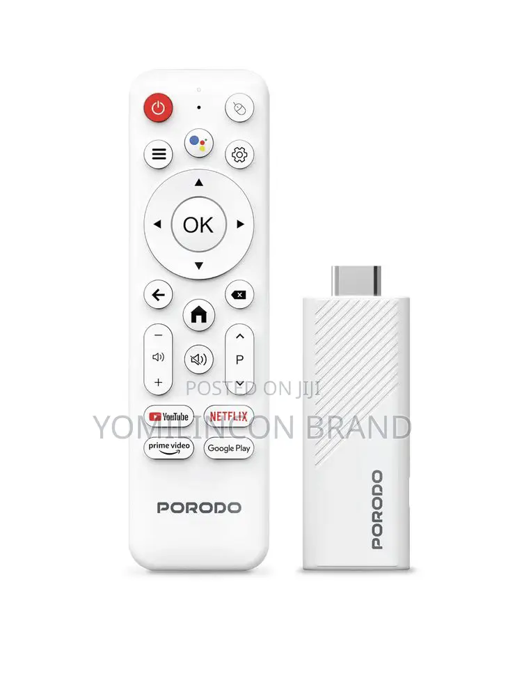 Porodo Android Smart Streaming Tv Stick With Google Assistant