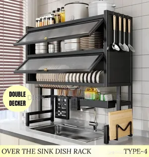 3 Layer Dish Rack Double Decker