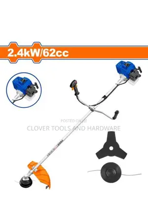 Wadfow Gasoline Grass Trimmer and Bush Cutter 62cc 2.4kw Wgm1562