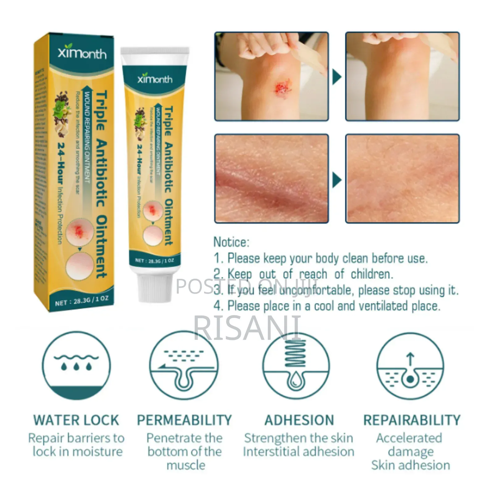 Triple Antibiotic Ointment for Fast Wounds Healing