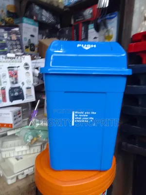 Blue Plastic Waste Bin 50l