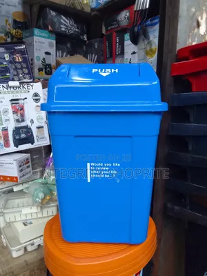 Blue Plastic Waste Bin 50l